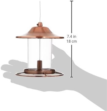 Perky-Pet 517282 Copper Panorama Bird Feeder 312C, 1 Tier
