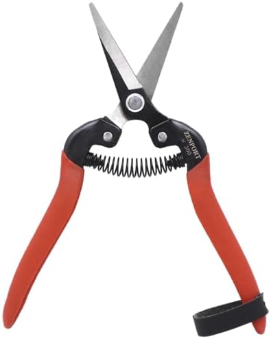 Zenport H300 Harvest Shear, Long Straight Carbon Steel Blade , Orange