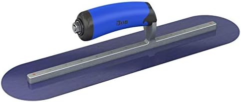 Bon 66-150 Steel City Finish Trowel - Round - Blue Steel - 12 X 4 - Wood