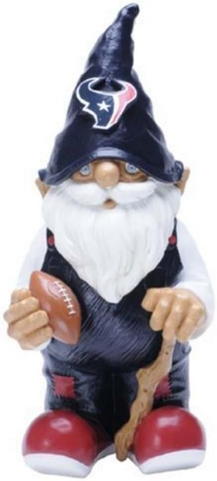 NFL Resin 11.5" Team Logo Outdoor Garden Statue Gnome