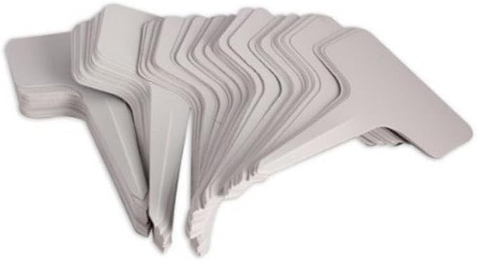 KINGLAKE 100 Pcs 6 x10cm Plastic Plant T-Type Tags Nursery Garden Labels