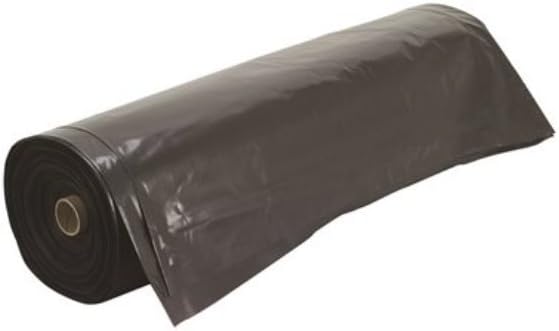 Frost King P1025B/6 Polyethylene Sheeting, 10' x 25' x 6 mil., Black (Pack of 6)