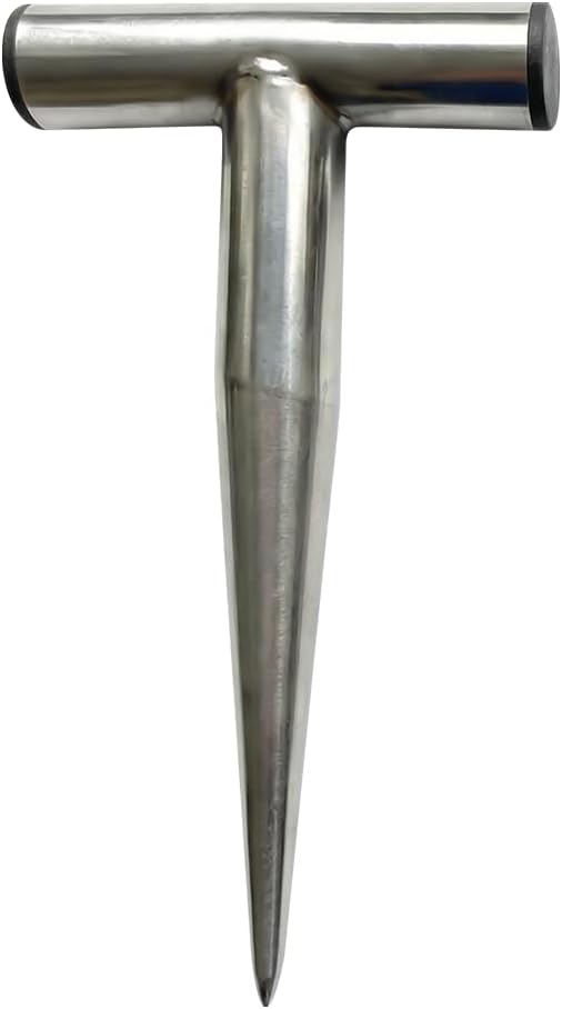 Stainless Steel Plant Hole Digger, Handheld Garden Dibber, Seed Planter Tool for Sowing, Fertilizing, Transplanting, Bulb,Vegetable Seed Planting, Pointed Garden Loosening Tool (2, L)