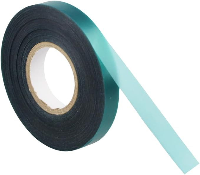 2 Rolls Stretch Plant Tie Tape, 1/2" Total 300 feet Green Garden Tie Tape for Indoor Outdoor Planting and Grafting