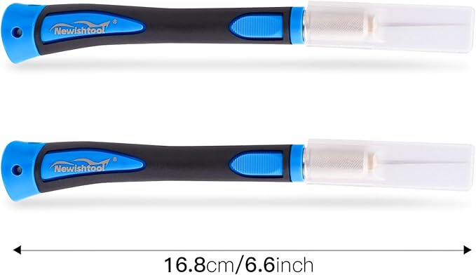 NEWISHTOOL 2 PCS Pin Pen Weeding Tool Vinyl Tools, Ergonomic Grip Vinyl Weeding Tools Weeing Pen for Vinyl Project, Craft Fine Point Long Needle Air Release Pen Weeding Pen Weeding Tool