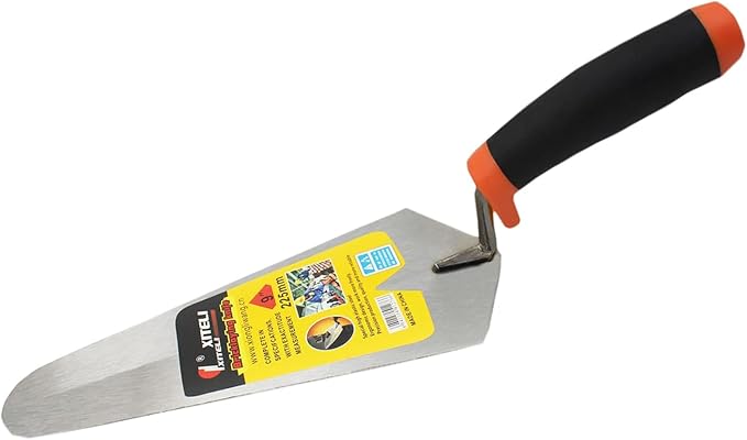 4-Pack Gauging Trowel Set, 6" & 7" & 8" & 9" Gauging Trowel Set Pointing Trowel Set with Soft Grip,Masonry Hand Tool for Brickwork, Blockwork, Stonework, Masonry (Rounded End)