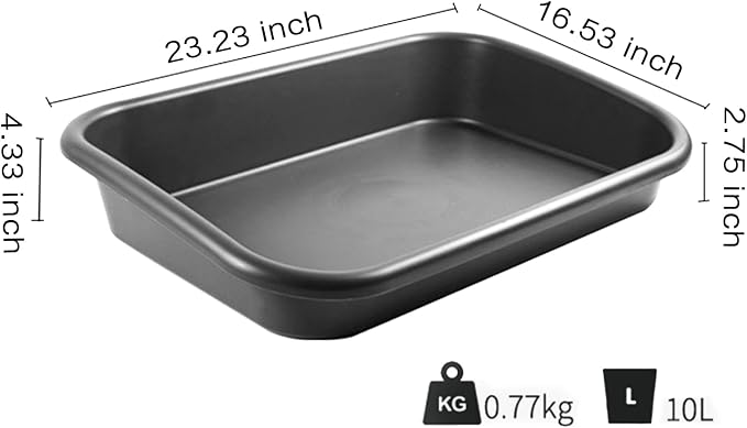 Luwint Garden Tidy Potting Tray, Plant Reportting Tray for Indoor Transplanting Gardening Planting Accessories Large Succulent Table (Black)