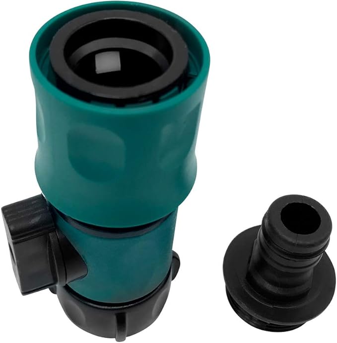 Plastic Garden Hose Quick Connect with Shutoff Valve Set Male and Female, 3/4” Quick Connectors with Valve for Water Hose Coupling, Quick Release Kit Hose Fittings and Adapters (5 Sets/ 10 Pc)