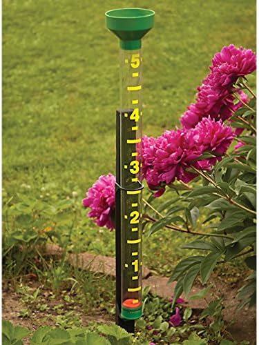 A.M. Leonard Jumbo Rain Gauge, Green, Read from 50-Foot Distance