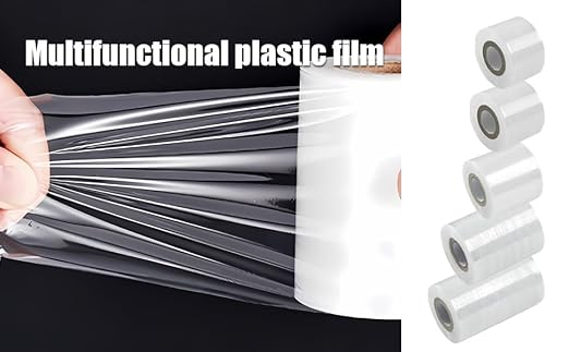 Grafting Tape 2.36" (6cm) x 2000ft Total – Stretchable Self-Fusing Film for Fruit Tree Budding & Plant Repair – Waterproof Elastic Wrap for Apple, Citrus, Rose – High-Tensile Floristry Binding Roll
