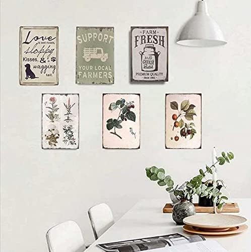 15 Types of Bee Retro Garden Metal Tin Sign Kitchen Restaurant Farm Shopping Mall Bar Cafe Man Cave Farm Wall Decoration Iron Painting Metal Plate 8x12inch