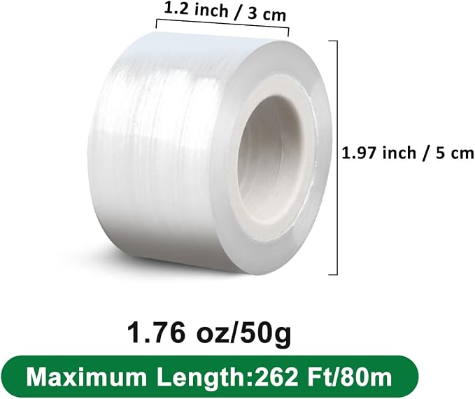 4 Pcs Plant Tape,Parafilm Grafting Tape for Fruit Trees,Floral Tape Grafting Tools,Membrane Clear Floristry Film