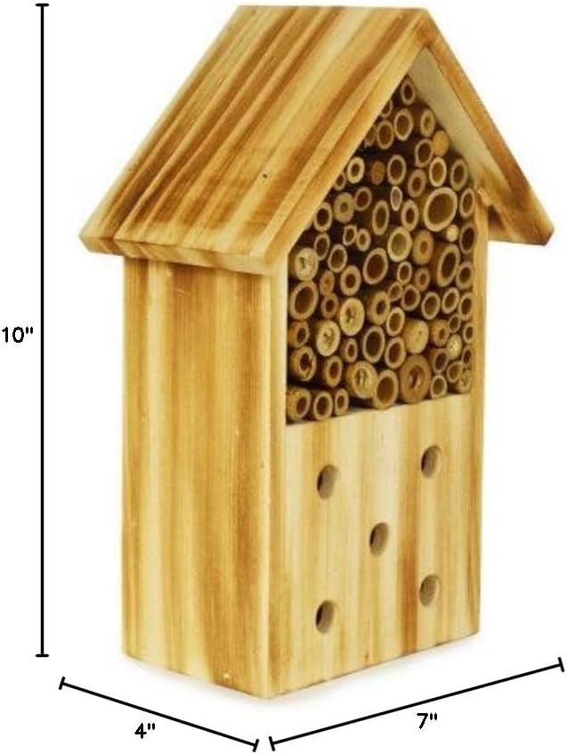 Log Cabin Bee House - 7 W x 4 D x 10 H