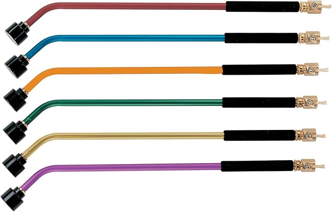 Dramm ColorMark Soft Rain Watering Spray Wand – 30” Long, ORange – Lightweight & Durable with 8" Foam Grip and Brass Shut-Off Valve – Ideal for Hanging Baskets, Planters, Gardens, Shrubs & Seedbeds