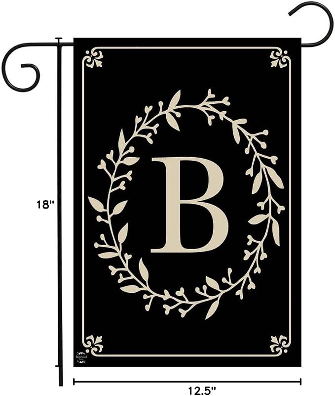 Briarwood Lane Classic Monogram Letter B Garden Flag Everyday 12.5" x 18"