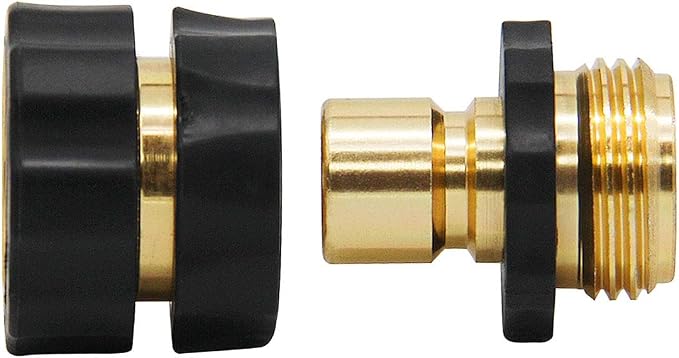 Triumpeek 3/4" Garden Hose Connector, 9 Pieces Garden Hose Quick Connect Fittings, Male and Female Quick Release Garden Hose Connector