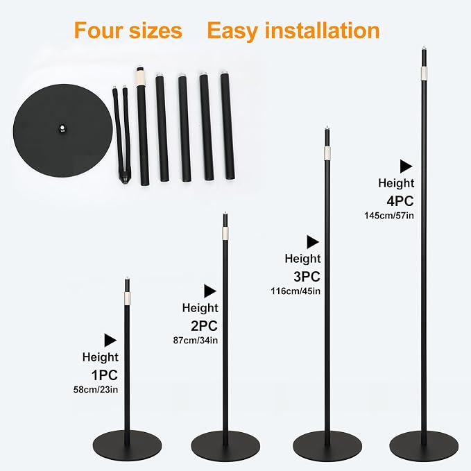FECiDA 2026 2Head Floor Grow Light, Standing Grow Light with Stable Round Base for Tall and Big Houseplant, Bonsai Tree, Monstera, 4/8/12/16/20 Hr Timer, 50 Watt Power Draw, 40"-76" Height Adjustable