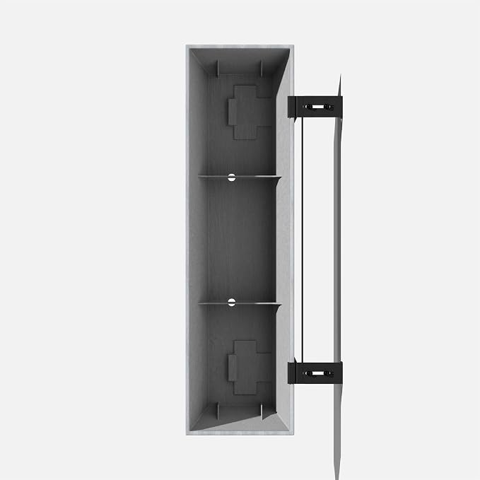 Veradek Pure Series Railing Planter - Plastic Hanging Planter for Outdoor Balcony/Fence | Durable All-Weather Use with Adjustable Brackets | Modern Décor for Flowers, Succulents, Hanging Plants