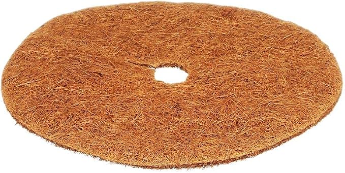 Envelor 10 pcs Coconut Fibers Mulch Ring 14 Inches Tree Protector Mat Coconut Mulch Cover Natural Coconut Fiber Weed Control Rings, Tree Ring Plant Cover for Indoor Outdoor Plants, Pot, Landscaping