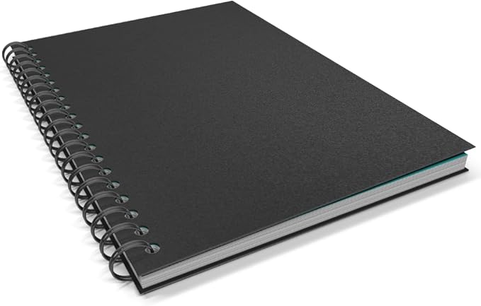 Binditek 100 Pack 16 Mil Sand-Textured Polycover, 11 x 17 Inches Binding Front and Back Covers, Lightly Sanded Finish, Heavyduty Presentation Covers, Tabloid, Black