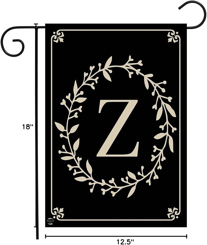 Briarwood Lane Classic Monogram Letter Z Garden Flag