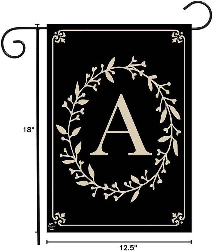 Briarwood Lane Classic Monogram Letter A Garden Flag Everyday 12.5" x 18"
