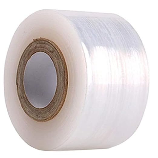Grafting Tape, Plant Repair Budding Tape, Garden Nursery Moisture Barrier Stretchable Film, Grafting Tape for Fruit Trees, for Fruit, Floral and Tree, 492FT * 5Pack (5)