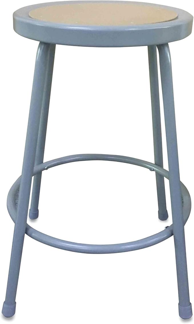 Alera Industrial Metal Shop Stool ALEIS6624G Each