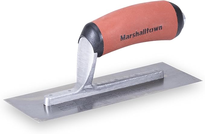 MARSHALLTOWN Mini Trowel, 8 Inch x 3 Inch Carbon Steel Blade, Finish Concrete Steps, Countertops and More, Made in the USA, 11D