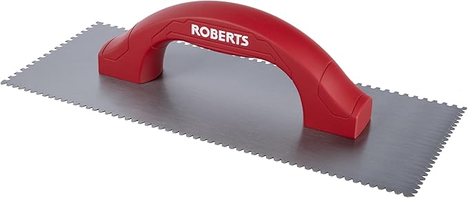 ROBERTS 49604 Dual-Notch Trowel for Installation of Residential and Commercial Carpet Flooring