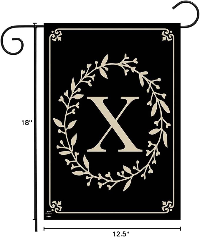 Briarwood Lane Classic Monogram Letter X Garden Flag