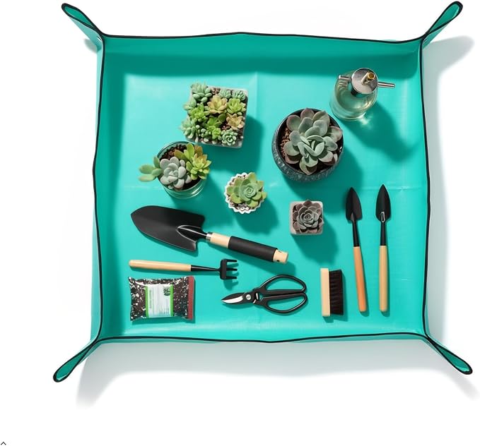 Plant Repotting Mat for Plants, Gardening Hand Tools for Gardeners, PE, 39.4x39.4in (100x100cm)