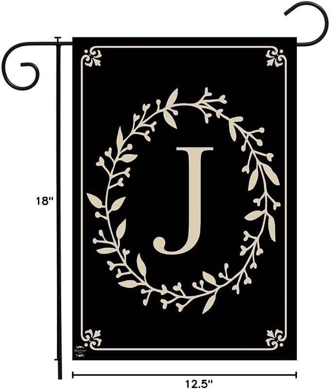 Briarwood Lane Classic Monogram Letter J Garden Flag