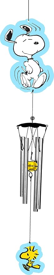 Spoontiques Snoopy Wind Chime - Outdoor Garden Décor - Decorative Chimes for Yard, Garden, Backyard and Patio Decoration