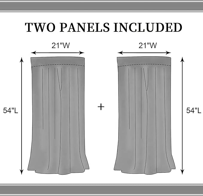 Farmhouse Wooden Curtains, Rustic Brown Wood Board Bible Verse Cross Country Cottage Western Barnwood Garage Old Plank Drapes Window Curtains for Living Room Bedroom Kitchen 2 Panels, 42"x54" Inch