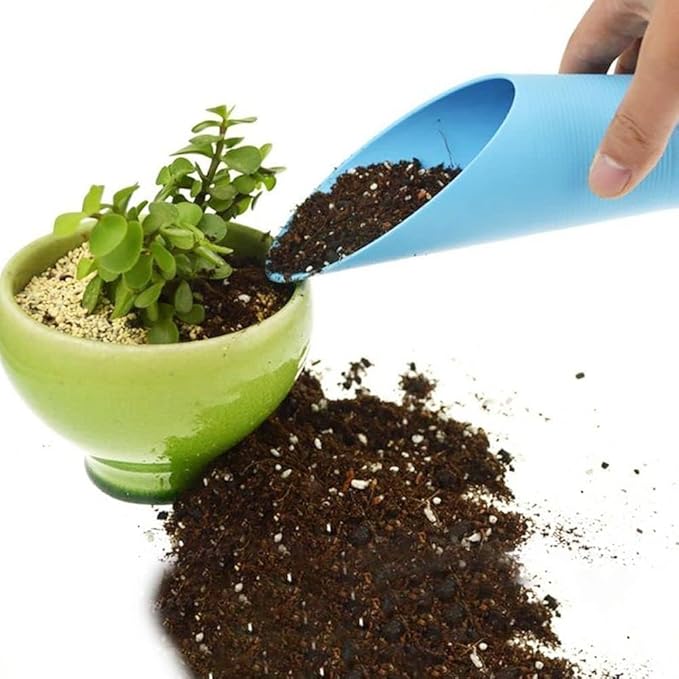 Black Bonsai Soil Scoops- Potting Scoopers Bucket Shovel- Potting Scoopers Bucket Soil Scoop Garden Soil Scoops -Bonsai, Potting, Cultivation, Weeding,Planting,Hand Tools Gardening and Lawn Care