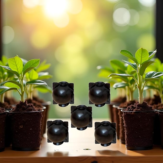 5 Pcs Small Reusable Black Plant Rooting Balls - Air Layering Pods - High-Pressure Propagation Device - Reusable Plant Rooting Grow Box