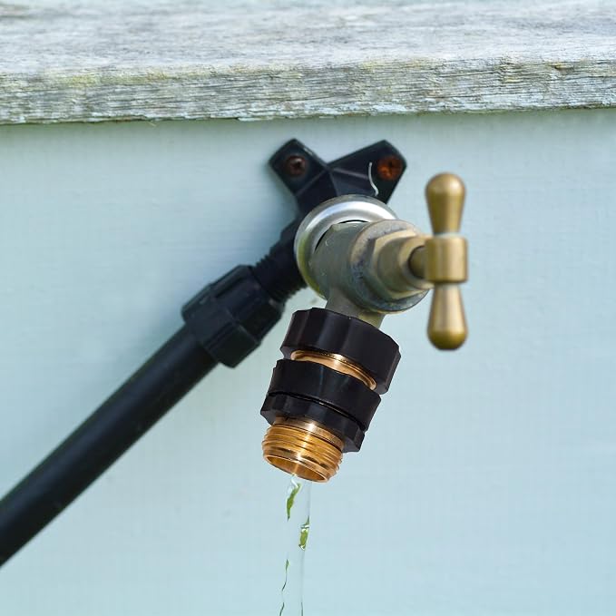 LIULO TOOL 3/4 Inch Garden Hose Quick Connect, Aluminum Garden Hose Fittings, Male and Female Water Quick Release Connector (4Pack)