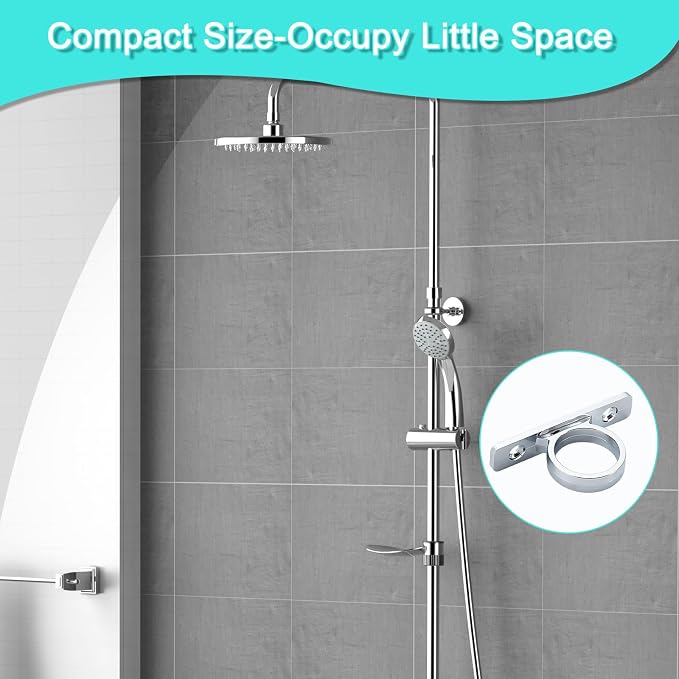 DF-SA155-CP RV Shower Hose Guide Ring - Mounting Screws Included, 2 Pack Chrome Polished