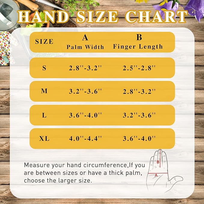 HANDLANDY Leather Gardening Gloves for Men & Women, Rose Pruning Thorn Proof Garden Glove, Long Sleeve Gauntlet Gloves (Caramel Brown, Large)