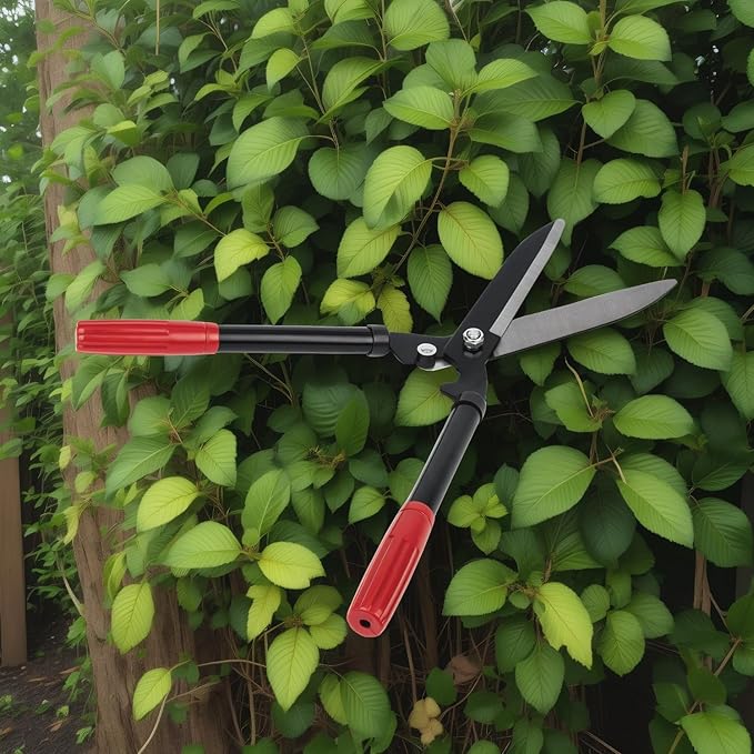 Lightweight Portable garden hedge shears, 21-inch manganese steel blades, pruning shrubs, boxwood, fence shears and scissors, grass trimmers
