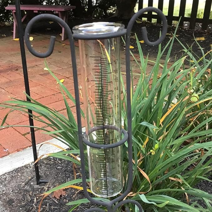 7" Capacity Rain Gauge Glass Replacement Tube for Yard Garden Outdoor Home (1PC)