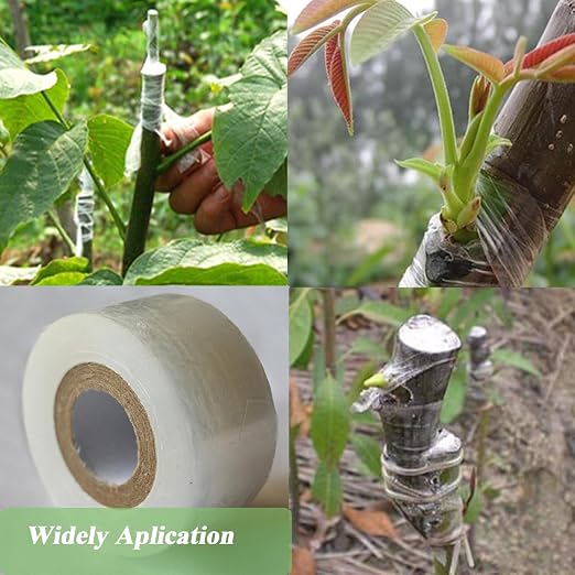 Garden Grafting Tape, 2 Pack Stretchable Garden Grafting Film Plants Repair Budding Tapes for Fruit,Floral,Tree and Plants