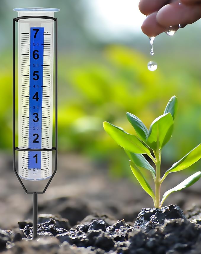 7" Plastic Rain Gauge Replacement Tube, 8.23 x 2.24 x 1.65 inches Cold Resistance Crack Resistance for Outdoor Garden Yard Home, 1PCS