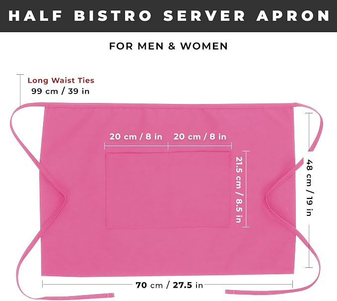 Chef Works Unisex Half Bistro Server Apron