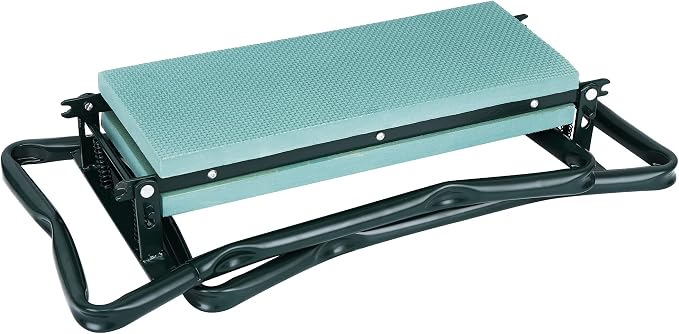ZenStyle Foldable Garden Kneeler Seat with Tool Pouch Portable Garden Bench with EVA Foam Padded Kneeling Pad Gardening Stool
