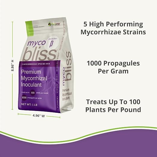 Coco Coir Brick (650gms) + Myco Bliss Granular (200 g) - Organic Coco Coir for Plants & Mycorrhizae for Plants - Mycorrhizal Fungi Inoculant - Coconut Coir for Gardening - Garden Soil Potting Soil Mix