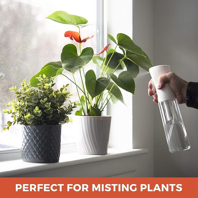 Hair Spray Bottle Continuous Water Mister Spray Bottle Empty Ultra Fine for Styling, Pets, Plants, water for Hair,Skincare, Plant Care, Pet Grooming, Cleaning