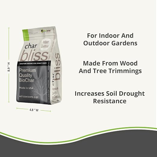 Coco Coir 650gm Bricks (10-Pack) + Char Bliss (16 Qts) - Organic Coco Coir Bricks & Biochar for Plants - Coconut Coir for Plants - Biochar Soil Amendment - Charcoal for Plants - Potting Soil Mix