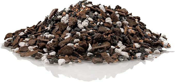 Premium Bonsai Soil All Purpose Fast Draining Mix - Pumice, Lava, Calcined Clay and Pine Bark Potting Pre Mixed Bonsai Plant Soil Mixture by GARDENERA - Made in USA - (5 Quart Bag)